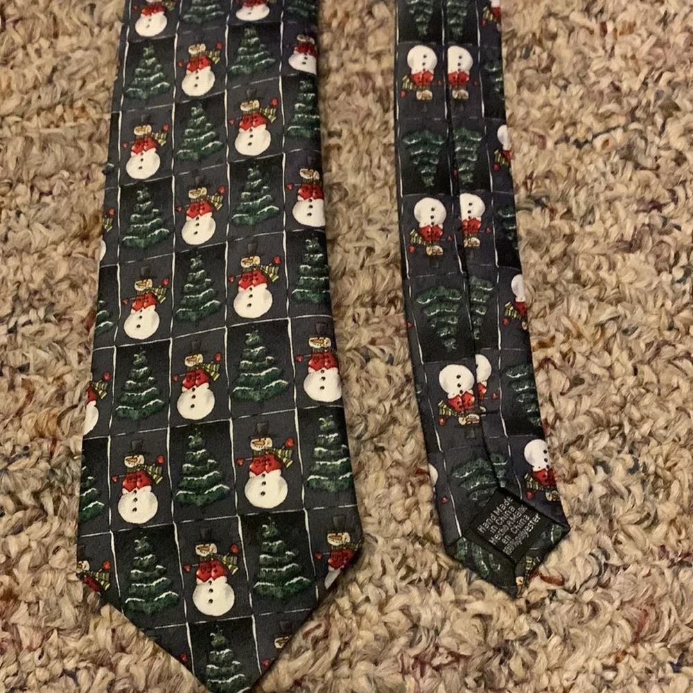 Bundle of boys youth ties Chaps plaid Dockers snowmen